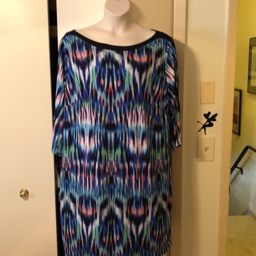 Jessica Howard 24 w shift Dress Blue Purple